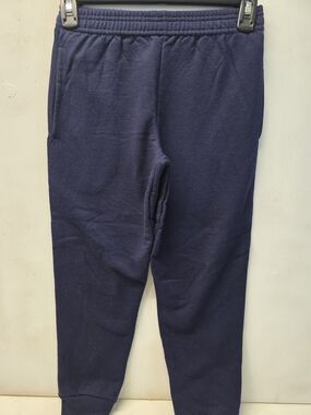 Hanes EcoSmart Youth Sweatpants Size 6-7 Navy Blue Jogger Pants Fleece